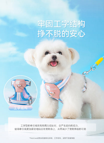 犬 リード ハーネス 紐 散歩紐 犬用デニムハーネス＆リード けん引ロープ ペット用品 s07