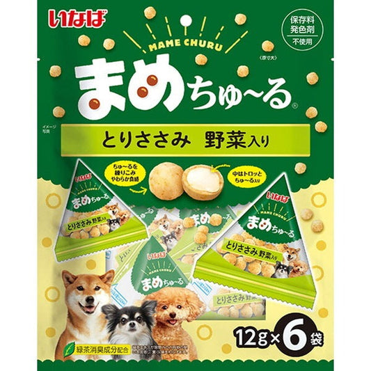 いなばペットフード">いなばペットフード</a>まめちゅ～る とりささみ 野菜入り 12g×6袋