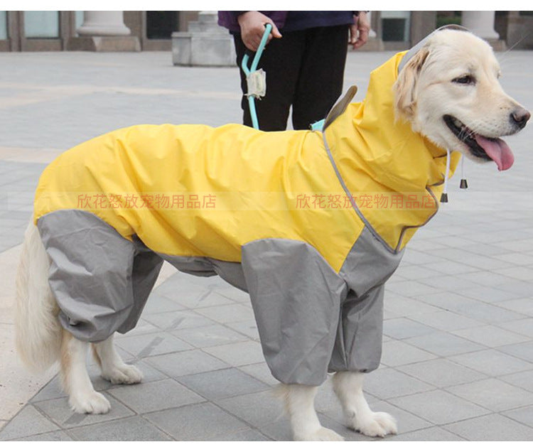 人気ペット マッキントッシュ 中型犬 大型犬 防水 4本足 マッキントッシュ 犬 フード付き マッキントッシュ