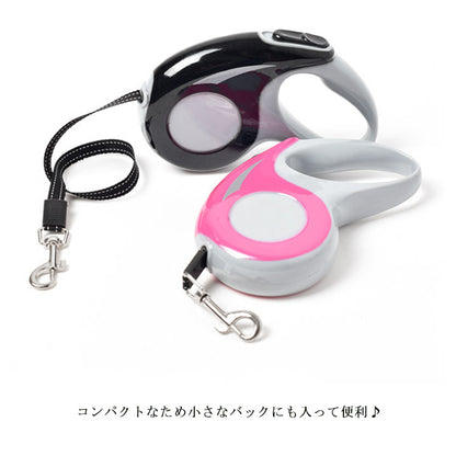 犬 猫 リード 散歩 3m 5m 型犬 小型犬 お散歩グッズ ワンタッチ式 伸縮可能 犬用リード 猫用リード 自動巻き戻し式 ワンタッチロック 3メートル 5メートル 犬お散歩