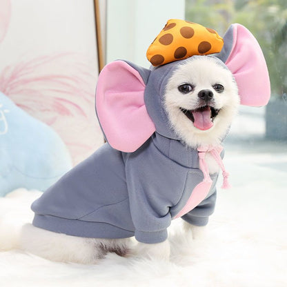 犬の服 かわいい犬の衣装 ハロウィン 仮装舞踏会 子ネズミとチーズ