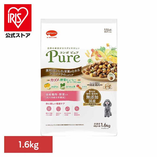 コンボピュアドッグ国産鶏肉・野菜入り1.6kg 1011323 日本ペットフード株式会社