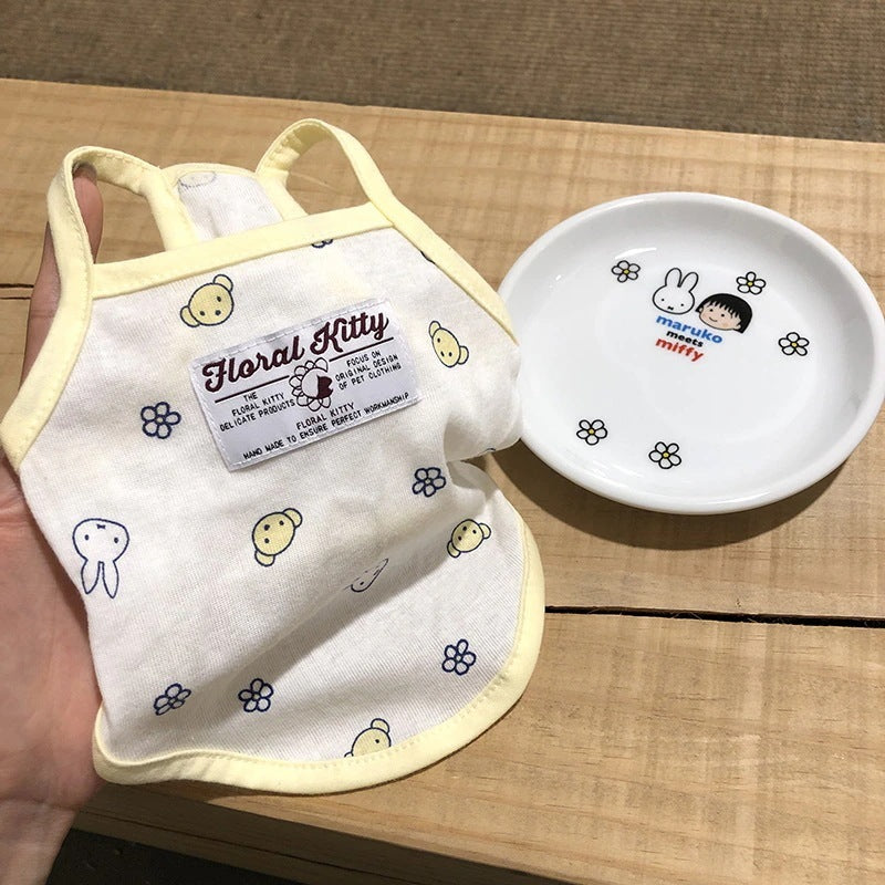 [犬 服]犬 洋服 ins人気商品 子犬犬ペット服夏かわいい通気ベスト小型犬抜け毛防止スリング