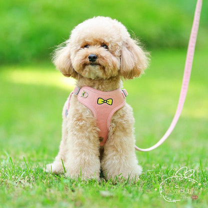 値下げ済み 3日以内に出荷 犬 ハーネスリードセット おしゃれな 中型犬小型犬散歩グッズ 簡単装着 苦しくない 脱げない 首輪 4カラー 2枚購入で150円OFF