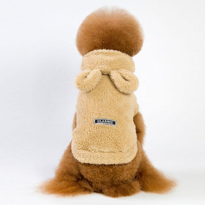 大人の魅力 犬服 ペットウェア 犬の服 厚手 パーカー ペット服 ドッグウェア ペット用品 可愛い 暖かい 秋冬春 裏ボア 防寒 モコモコ ふわふわ 散歩