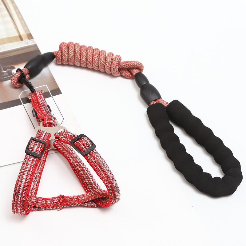 [運送免除][7月新品]犬 ハーネス 安全帯 リード ペット 胴輪 抜けない ドッグ 猫 小型犬 中型犬 大型犬 可愛い 簡単着脱 調節可能 牽引ロープ 散歩 お出かけ