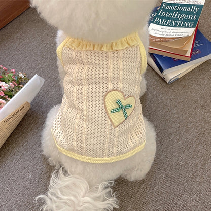 [犬 服]犬 洋服 ins人気商品 ペット犬服かわいい薄型通気性愛メッシュスリング小型犬猫ベスト