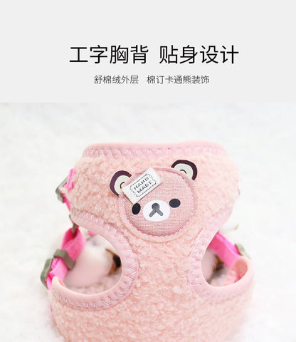おしゃれ 軽量 小型犬 ペットハーネス 猫用 ペット用品 リード 簡単装着 ハーネスリードセット お出かけ 中型犬 ネコ用ハーネス シンプル 143 ハーネス 犬 お散歩 2点セット 犬用 リーシュ