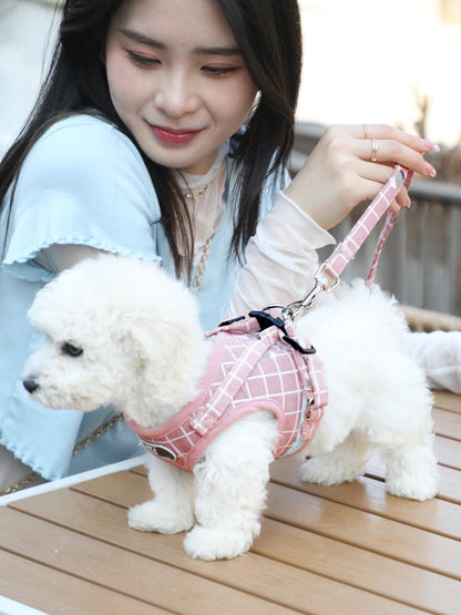 背心式犬牽引紐テディ比熊小型犬胸背ドッグラン子犬チェーンペット用品