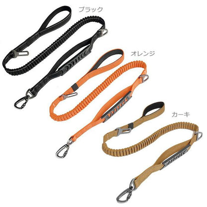 リード ロープ 犬用品 散歩 大型犬 犬用 車載 丈夫 ダブルハンドル ペット 犬用品 伸縮性 反射素材 ペットグッズ おでかけ 犬リード 中型犬 シートベルト