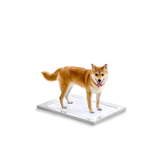 【即納】アイリスオーヤマ 犬 トイレ スクエアドッグトレー 挟むだけ マグネット ワイド ホワイト 水洗い可