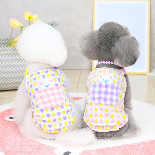 猫 犬 洋服 犬服 ペット服 大中小型犬 ペット用品 犬/猫用 犬の服 ペットウエア 小型犬 中型犬 通気 可愛い ドッグウェア トレーナー 犬 服 ワンピース サロペット ビションフリーゼ 犬猫服