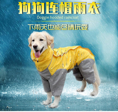 人気ペット マッキントッシュ 中型犬 大型犬 防水 4本足 マッキントッシュ 犬 フード付き マッキントッシュ