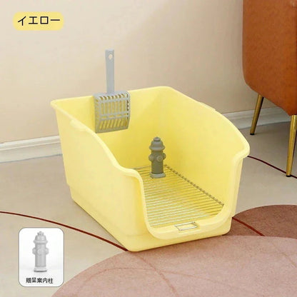 壁付き犬トイレ便器ステンレス防糞犬砂盆の中の小型犬と高犬トイレのペット用品