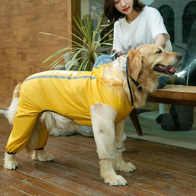 中型犬 大型犬用レインウェア 犬用のレインコート ペットレインコート 雨具ウェア ドッグウェア レイングッズ 雨カッパ レインウエア 防風防水 防雪防塵 ペット
