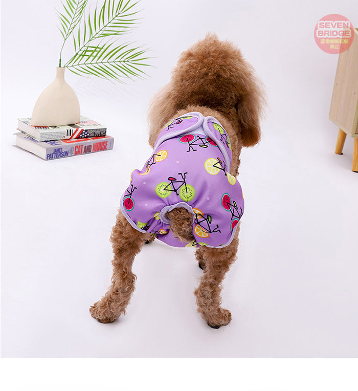 オムツカバー 介護 犬 マーキング防止 マナーパンツ トイレ サニタリーパンツ フルーツ カラフル マナーバンド 吸収 しつけ ドッグウェア