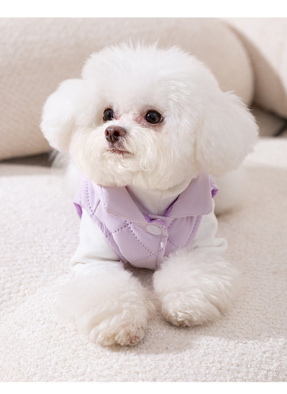 秋冬の犬服 テディボーミペットのコキシナレビーベア秋冬服 小型犬は猫のペットの保温服を牽引することができる