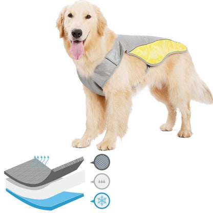 ペット クールベスト 犬の服 犬用 猫用 熱中症対策 ひんやりベスト 冷感 小型犬 中型犬 大型犬 接触冷感 夏 夏対策 着せやすい 暑さ対策 快適 着脱簡単 通気