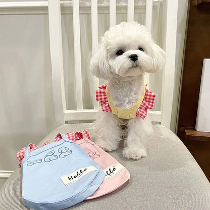 新作入荷 犬 服 犬服 春 秋 ペット服 小さな子犬の犬の服木のイヤリングスリングキャットベストペット服伸縮性のある猫の服