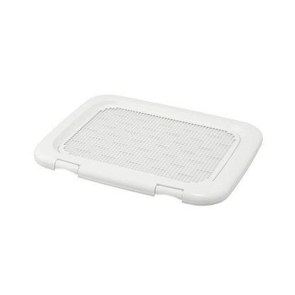 <a href="https://www.qoo10.jp/gmkt.inc/Search/brand.aspx?brandno=49458" target="_blank" class="title_brand" id="btn_brand" title="アイリスオーヤマ">アイリスオーヤマ</a>FTT-635アイボリー フチもれしにくいトレーニングペットトレー メーカー直送