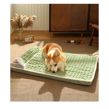 ペットベッド 犬ベッド 猫ベッド ペットマット 犬猫兼用 ふわふわ もふもふ ベッド ペット用品 暖かい 滑り止め 大型犬 小型犬