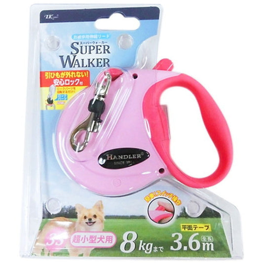 <a href="https://www.qoo10.jp/gmkt.inc/Search/brand.aspx?brandno=105700" target="_blank" class="title_brand" id="btn_brand" title="アース・ペット">アース・ペット</a>ハンドラー 伸縮リードN.3S ピンク
