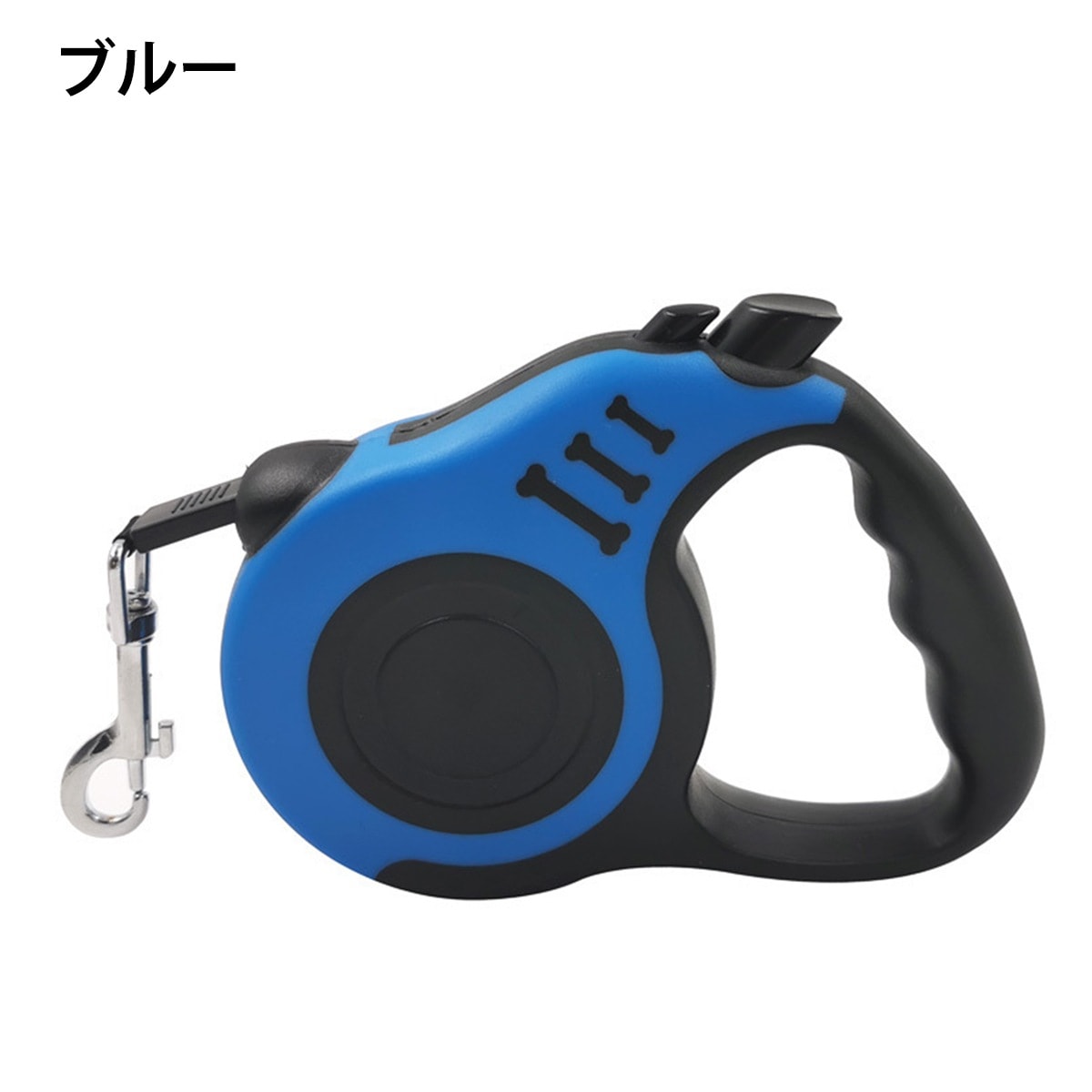 犬用リード 伸縮 自動巻き 丈夫 3m 犬 リード 小型 中型 フック付 コンパクト 長い 短い