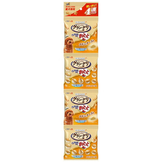 <a href="https://www.qoo10.jp/gmkt.inc/Search/brand.aspx?brandno=18151" target="_blank" class="title_brand" id="btn_brand" title="ユニ・チャーム">ユニ・チャーム</a>グランデリ ワンちゃん専用おっとっと 4連パック チキン&チーズ味 24g