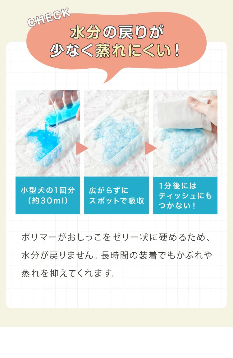 <a href="https://www.qoo10.jp/gmkt.inc/Search/brand.aspx?brandno=134820" target="_blank" class="title_brand" id="btn_brand" title="リコメン堂">リコメン堂</a>犬 おむつ ペット 女の子 抗菌 消臭 XXS XS S M L XL 6サイズ 7層構造 超吸収 防臭 120枚 100枚 大容量 マナー ベルト パンツ しつけ マーキング防止 介護 超小型犬 小