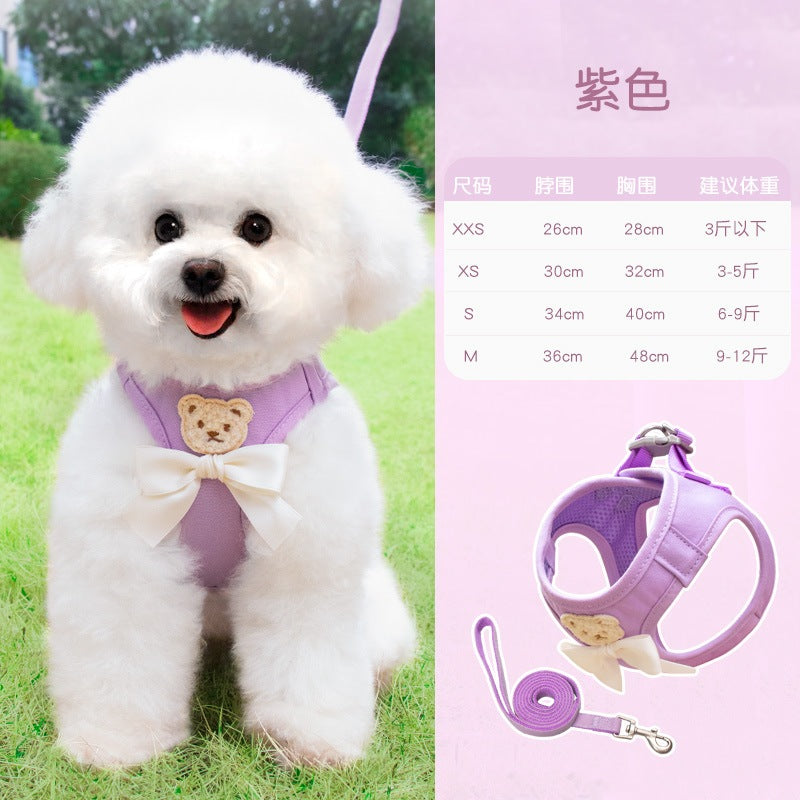 お出かけ 猫用 ハーネス 軽量 ペット用品 簡単装着 犬 ペットハーネス お散歩 小型犬 犬用ハーネス 中型犬 2点セット おしゃれ 51 リーシュ ハーネスリードセット 胴輪 ネコ用ハーネス リード