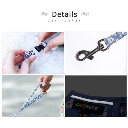 新商品プロモーション，数量限定 ハーネス 小型犬 ハーネス リード ２点セット ペット用品 全９種 ハーネスフリーサーズ 体重5ｋｇ以内 リード152cm バックルで簡単着脱 歩行補ハーネス 小型犬