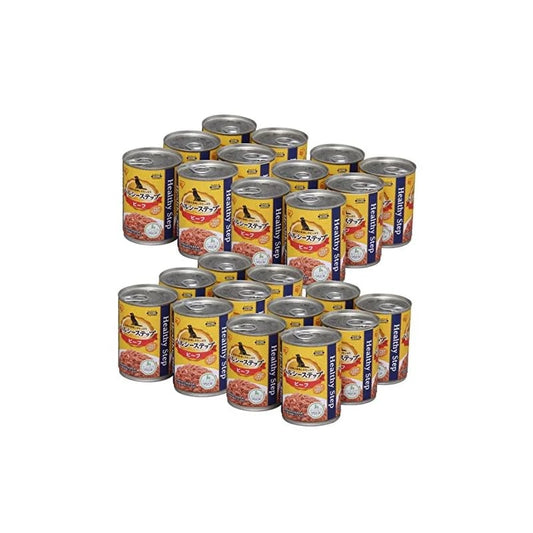 【即納】アイリスオーヤマ ヘルシーステップ ビーフ 犬用 (375g6缶パック)4個セット