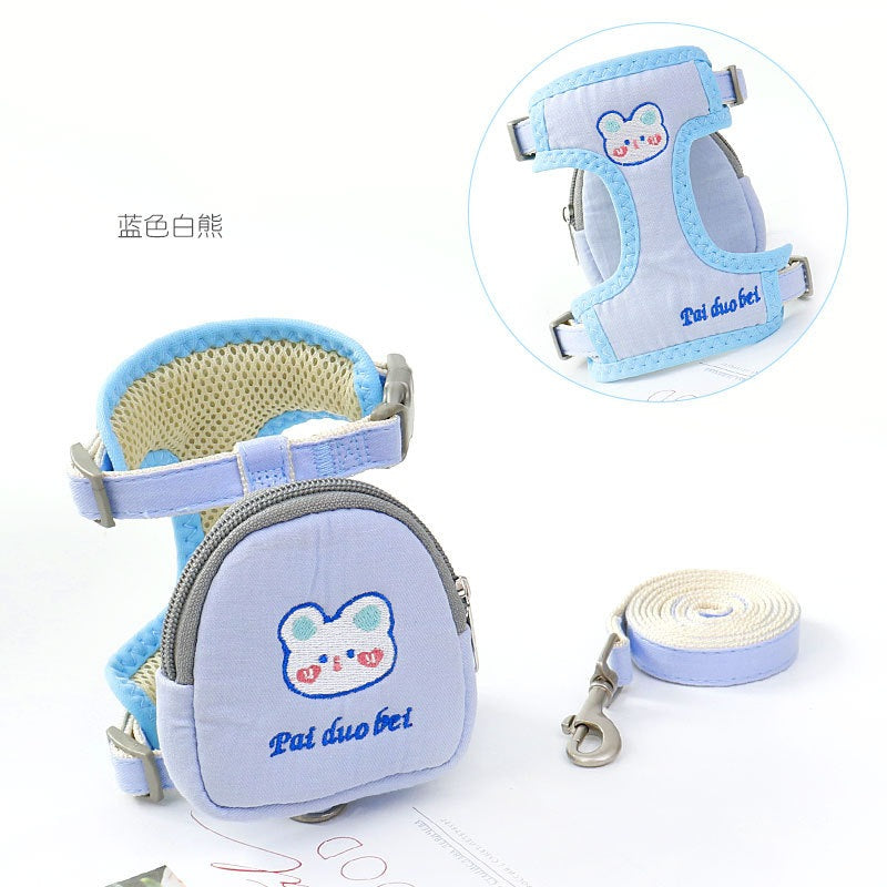 犬用 リーシュ 猫用 シンプル ペットハーネス ネコ用ハーネス 胴輪 小型犬 2点セット リード ハーネス 犬 軽量 お散歩 おしゃれ お出かけ 5 中型犬 簡単装着 ハーネスリードセット ペット用品