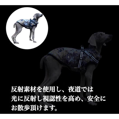 おしゃれ 秋冬 服 犬 ダウンハーネス付 犬服 ダウンジャケット 冬用 着せやすい ダウン 撥水加工 冬 小型犬 中型犬