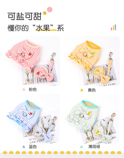 胴輪 リーシュ ハーネス ネコ用ハーネス 2点セット 犬 ペット用品 簡単装着 おしゃれ 犬用 お出かけ ハーネスリードセット 軽量 リード 小型犬 中型犬 犬用ハーネス お散歩 ペットハーネス 81