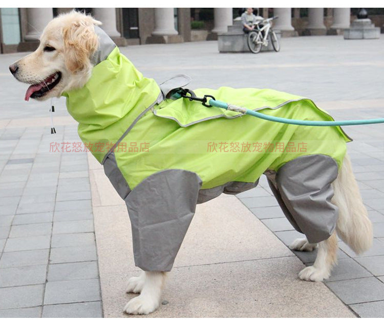 人気ペット マッキントッシュ 中型犬 大型犬 防水 4本足 マッキントッシュ 犬 フード付き マッキントッシュ