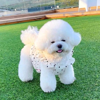 犬 洋服 ペットの子犬の服かわいい水玉模様のドレス春夏薄い