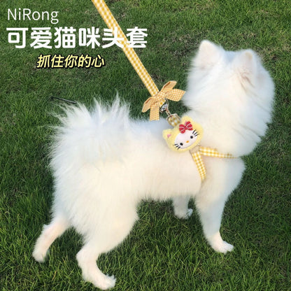 メガ割犬牽引ロープベスト式アニメ屋外散歩犬牽引ロープ小型中型犬犬チェーン犬ロープテディ博美973