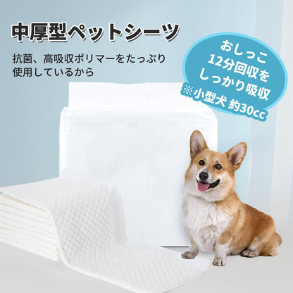 <a href="https://www.qoo10.jp/gmkt.inc/Search/brand.aspx?brandno=109151" target="_blank" class="title_brand" id="btn_brand" title="Honeycare">Honeycare</a>急速発送 ペットシーツ 中厚型 レギュラー 100枚 ワイド 50枚 スーパーワイド 25枚 トイレシーツ ペットシート 犬 猫 トイレ用品
