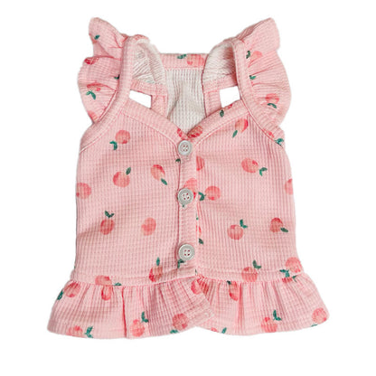 【新作犬猫服 登場】 犬服 ペット服 犬 洋服 ペット服春夏新作フライスリーブショートスカート子犬犬薄型ユニバーサルベスト