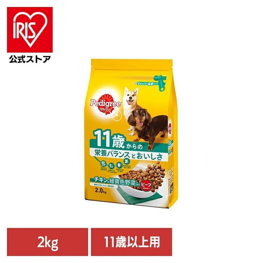 <a href="https://www.qoo10.jp/gmkt.inc/Search/brand.aspx?brandno=44601" target="_blank" class="title_brand" id="btn_brand" title="ペディグリー">ペディグリー</a>ドッグフード Pedigree ペディグリー 11歳から用 ヘルシーチキン＆緑黄色野菜入り 2kg PD24 マースジャパンリミテッド