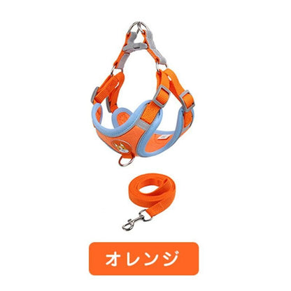 新商品プロモーション，数量限定 犬 ハーネス 犬用ハーネス リード付き ペット用 胴輪 小型犬 中型犬 大型犬 反射 簡単装着 可愛い 抜けない 柔らかい ペット用ハーネス犬 ハーネス
