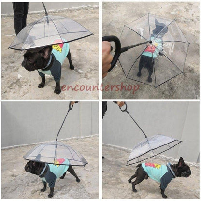 【輸送費無料】新型式 ペット用傘 散歩 犬 折りたたみ リードつき ペット 小型犬 中型犬 雨具 愛犬 かさ 雨