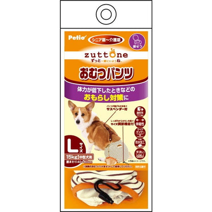 <a href="https://www.qoo10.jp/gmkt.inc/Search/brand.aspx?brandno=66334" target="_blank" class="title_brand" id="btn_brand" title="ペティオ">ペティオ</a>老犬介護用 おむつパンツK L