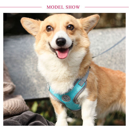 犬具 ハーネスリードセット 小型犬 ドッグ メッシュ ハーネスリード dog ベスト型 胴輪 犬用