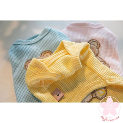 超目玉新品 ペット 服 安い 犬 春 夏 秋 くま ちゃん 柄 タンクトップ かわいい 可愛い ハイブランド 猫 ドッグウェア