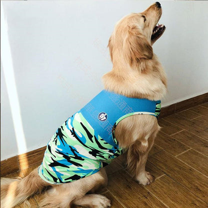 品質いいな新品 犬服 ペット服 タンクトップ ドッグウェア メッシュベスト クール 袖なし 犬の服 カモフラージュ ペットウェア 可愛い 犬洋服 柔らかい