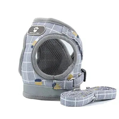 犬用 ハーネス リードセット 中型犬小型犬 脱げない 着せやすい おしゃれな犬ファッション ペット用品かわいい犬ベルト 7カラー選べる