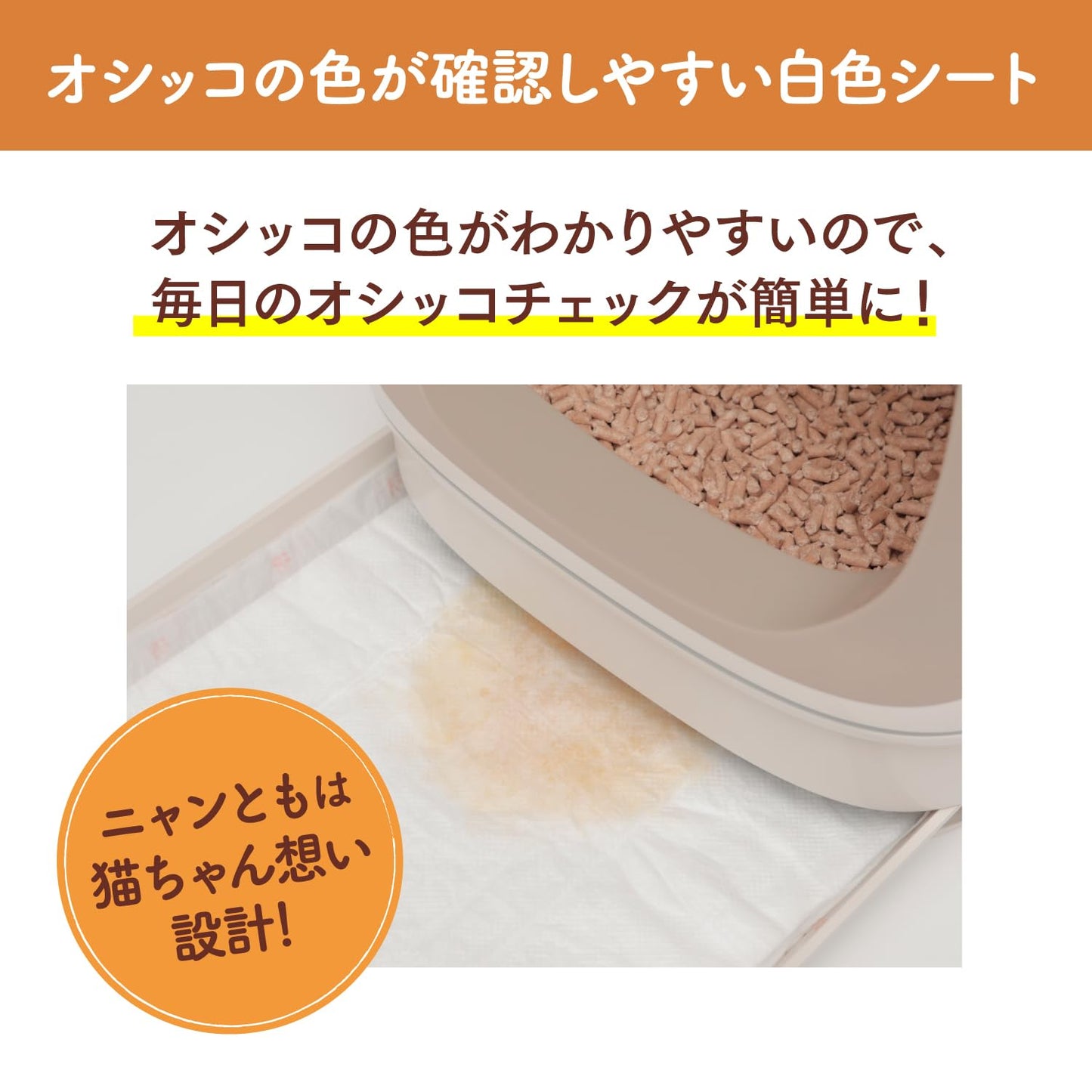 ニャンとも清潔トイレ [3つの脱臭成分で強力脱臭] 脱臭・抗菌シート 複数ねこ用 8枚 [猫用システムトイレシート] システムトイレ 猫用 トイレシート 消臭