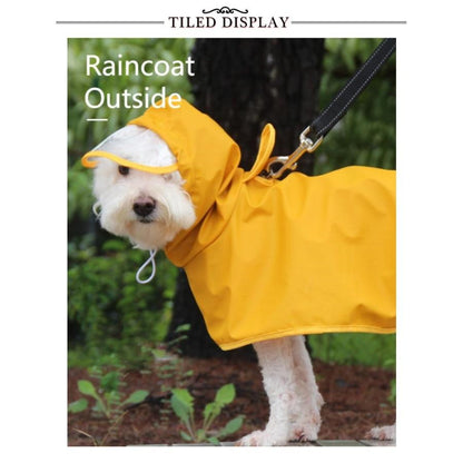 犬のカッパ ペット服 中型 犬用レインコート ドッグウェア 犬レインコート ねこ ハーネス付け可能 カッパ 犬服 帽子付 軽量 犬 いぬ リード穴